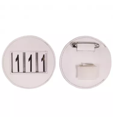 Numerek startowy Modeste okrągły brąz