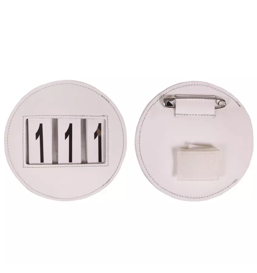 Numerek startowy Modeste okrągły brąz