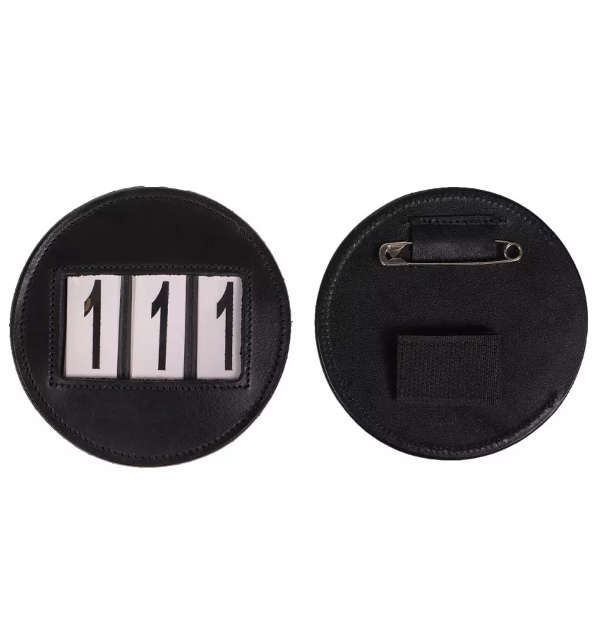 Numerek startowy Modeste okrągły brąz