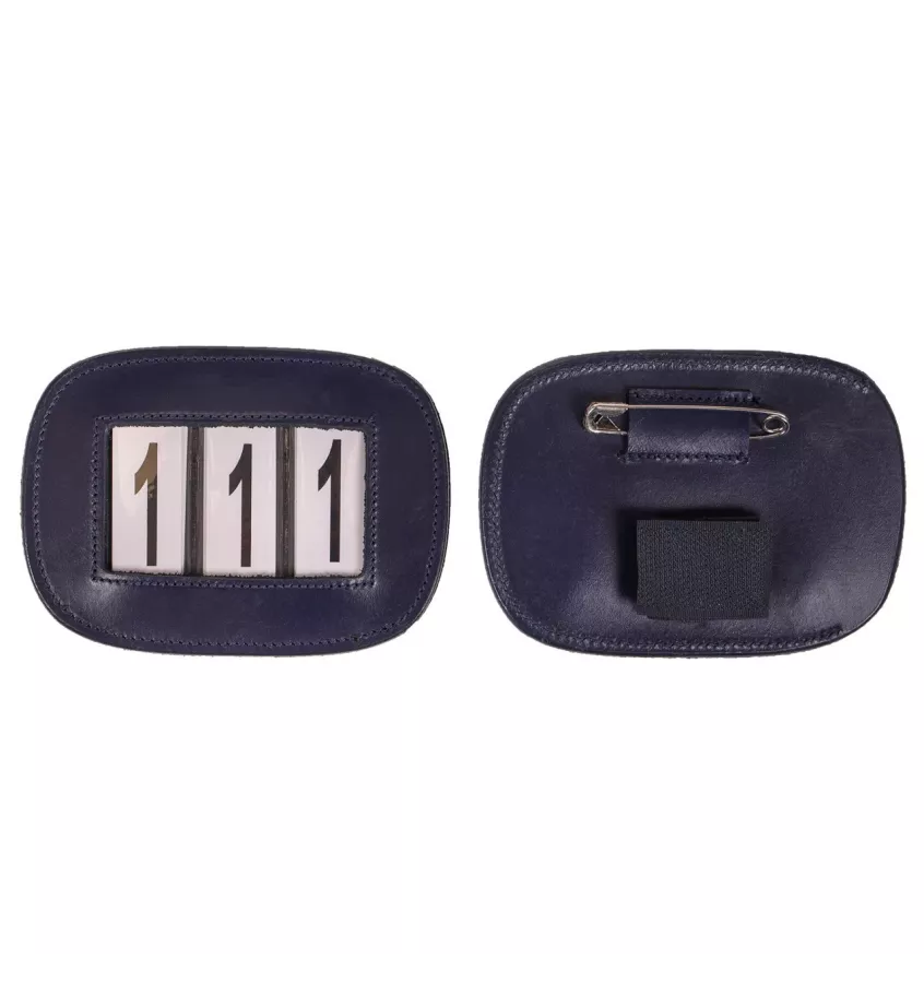 Numerek startowy Modeste kwadrat granat