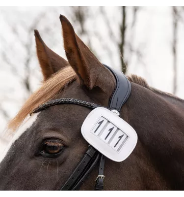 Numerek startowy Modeste kwadrat granat