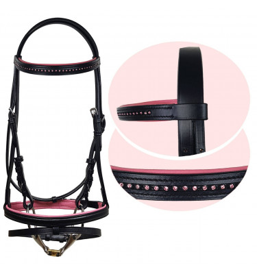 Ogłowie z różowym podszyciem Pink Beauty pony