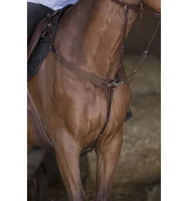 Napierśnik z gumami Elastic Pro brąz cob