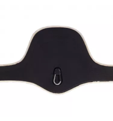 Popręg z fartuchem z odpinanym futrem brąz 105