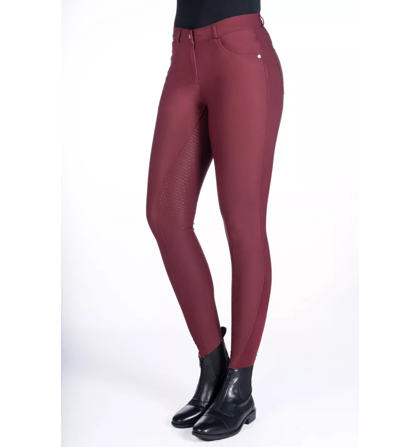 Bryczesy jeździeckie HKM Luna bordo 36