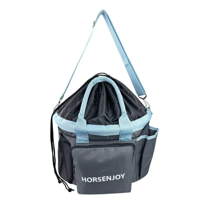 Torba na akcesoria i szczotki dla konia niebieski
