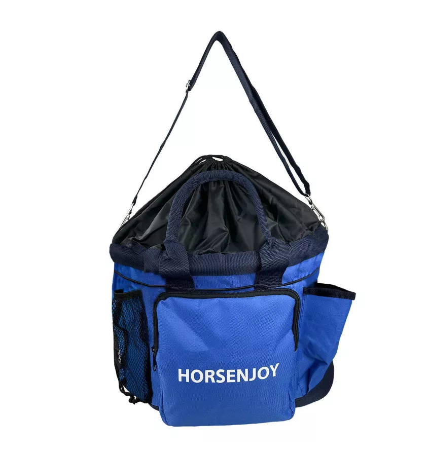 Torba na akcesoria i szczotki dla konia niebieski