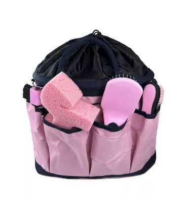 Torba na akcesoria i szczotki dla konia niebieski