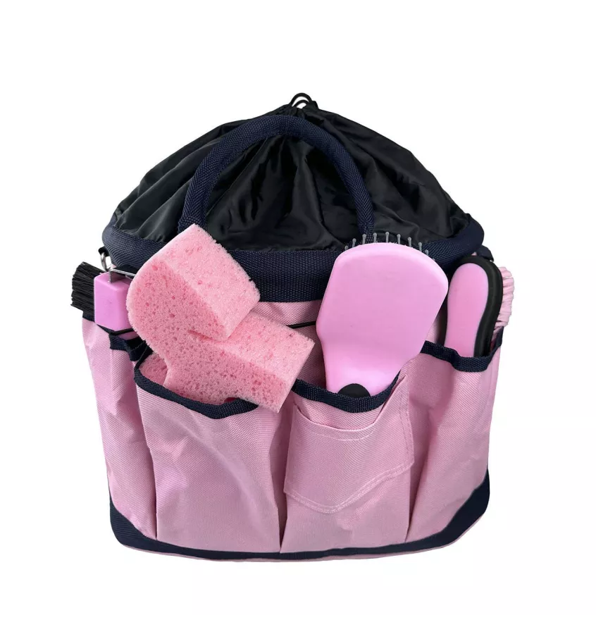 Torba na akcesoria i szczotki dla konia niebieski