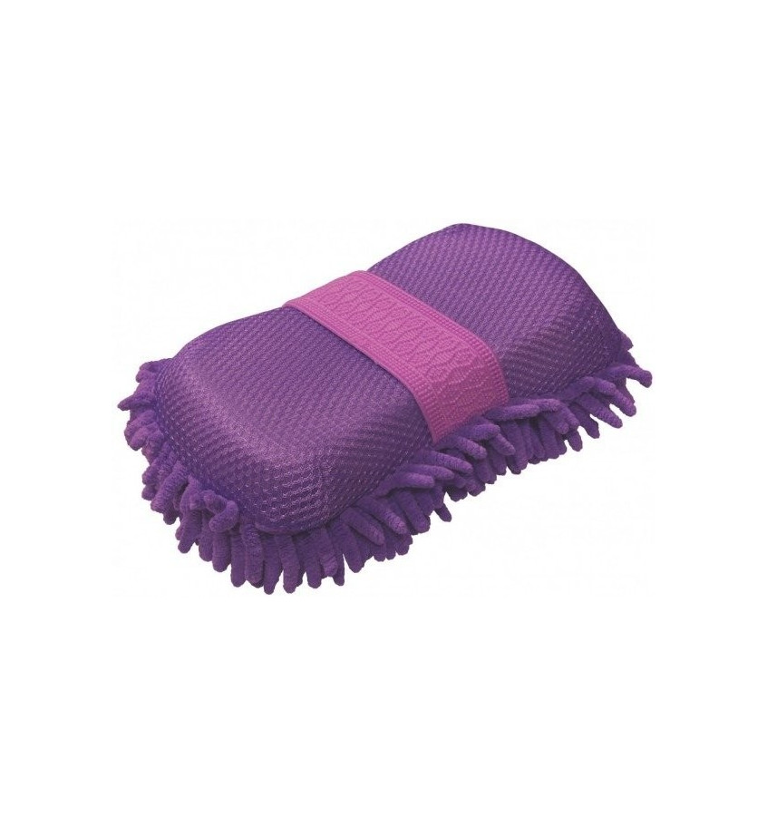 Gąbka z myjką fiolet