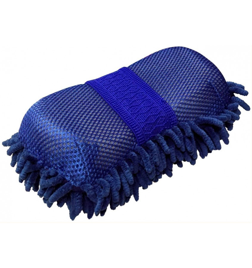 Gąbka z myjką fiolet