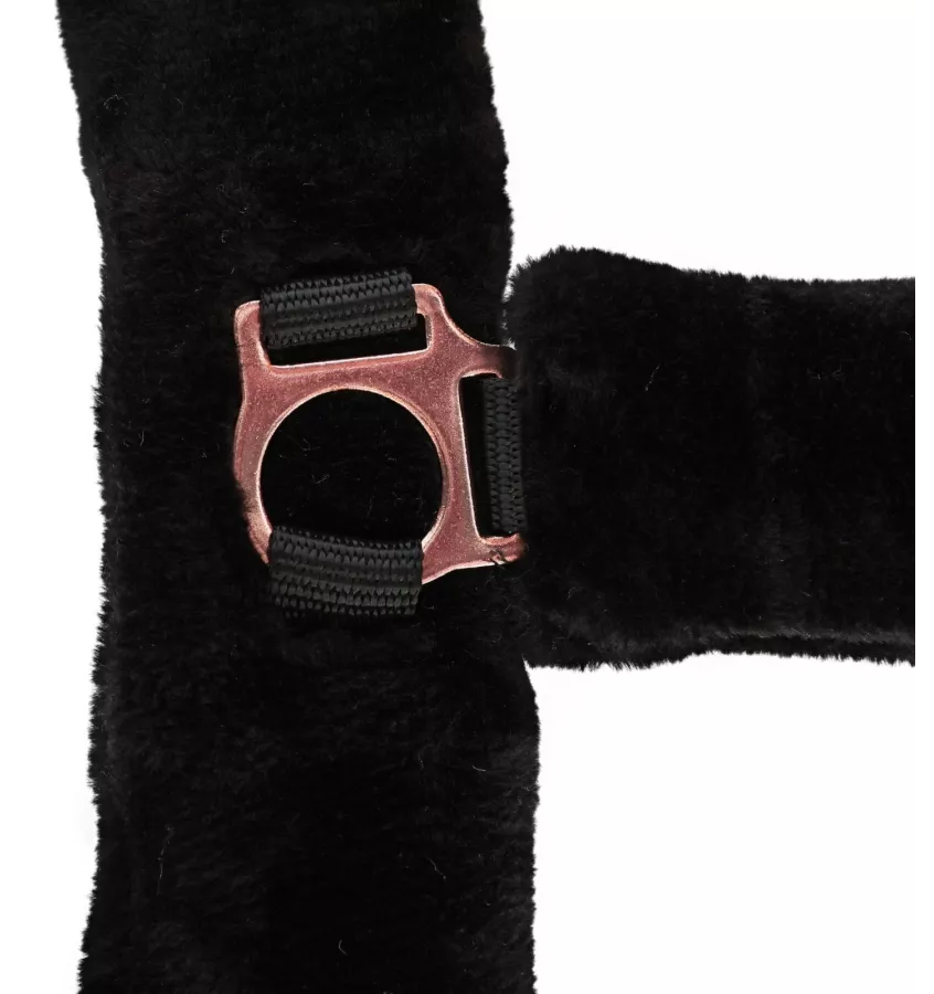 Kantar z futerkiem SuperSoft czarny cob