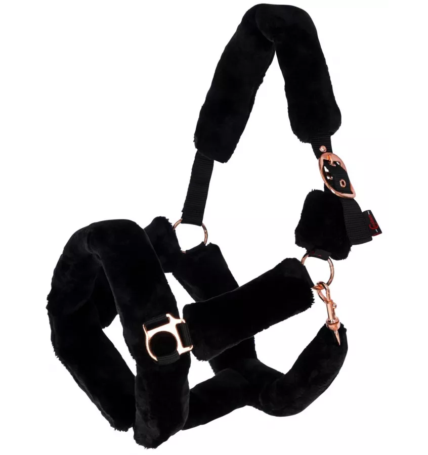 Kantar z futerkiem SuperSoft czarny cob