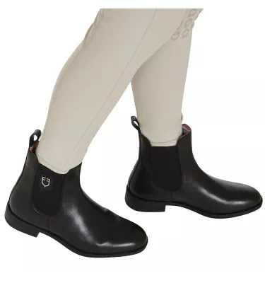 EQUESTRO Skórzane sztyblety jeździeckie czarne 36