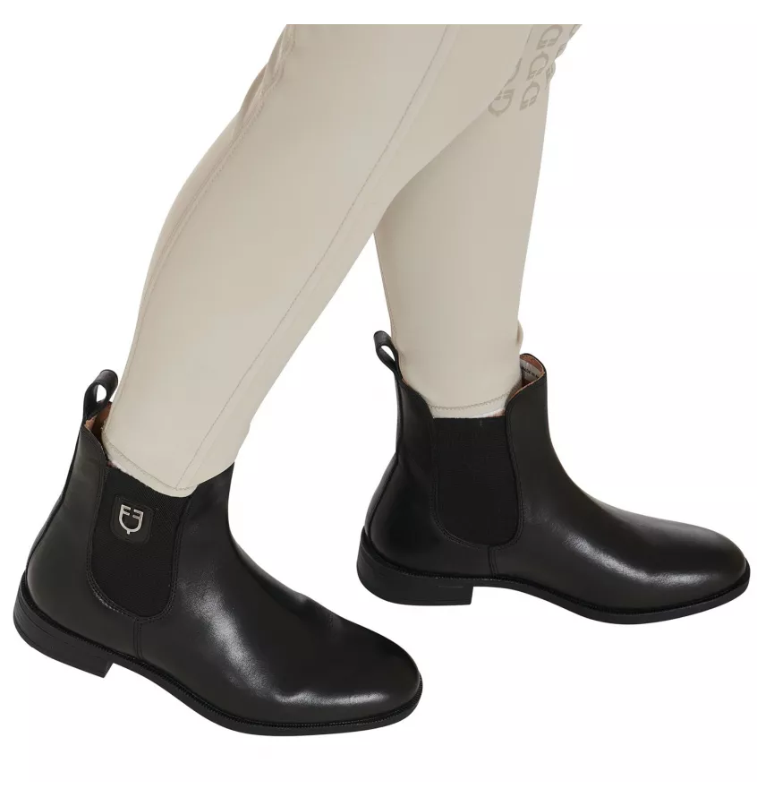 EQUESTRO Skórzane sztyblety jeździeckie czarne 36