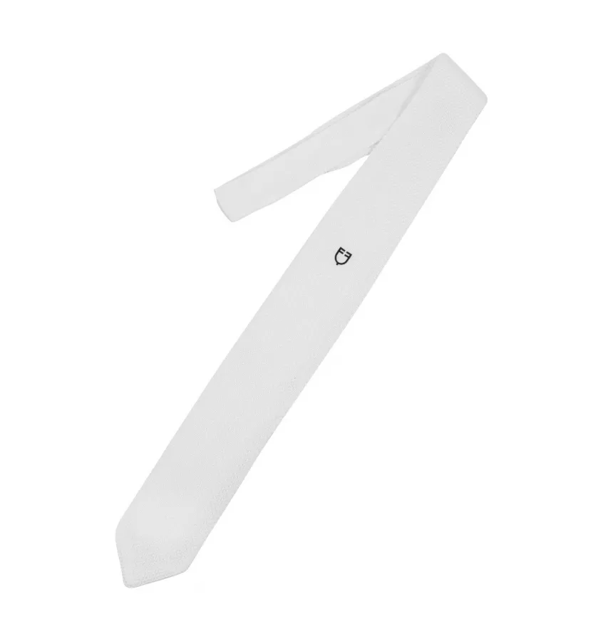 EQUESTRO Krawat męski biały