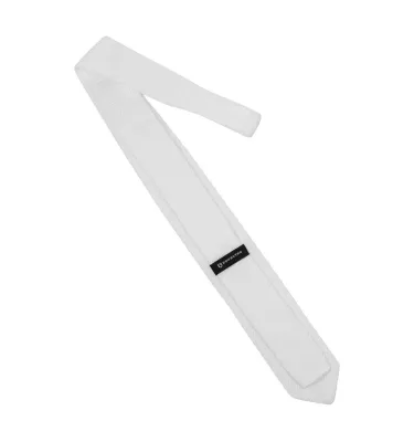 EQUESTRO Krawat męski biały