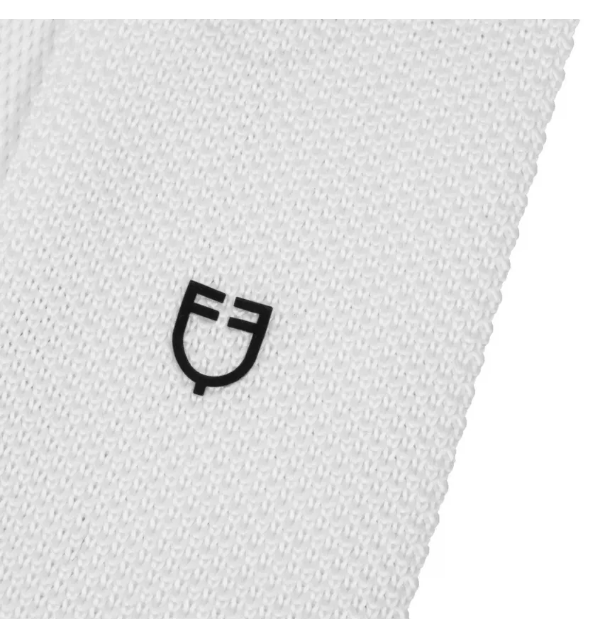 EQUESTRO Krawat męski biały