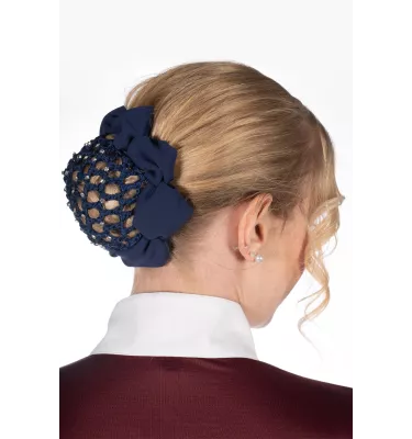 Gumka z siatką do włosów na zawody czarny