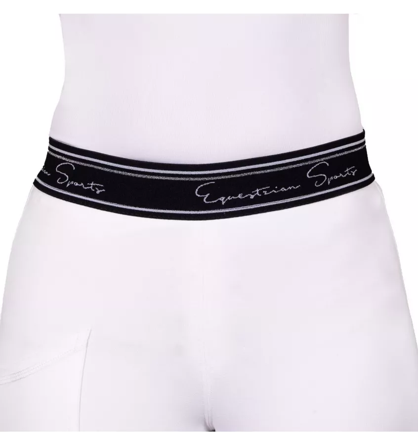 Legginsy jeździeckie Eden Competition biały 34