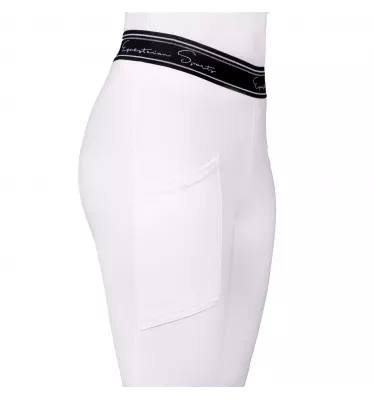 Legginsy jeździeckie Eden Competition biały 140