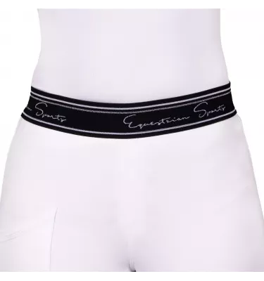 Legginsy jeździeckie Eden Competition biały 140