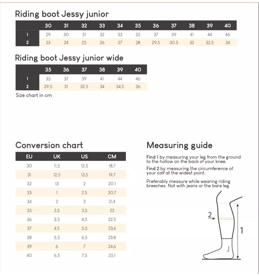 Oficerki jeździeckie QHP Jessy Junior WIDE 35