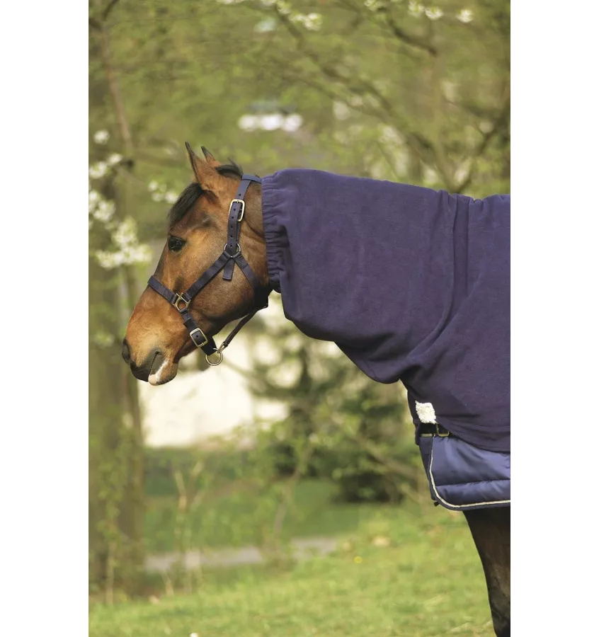 Polarowy kołnierz na szyję dla konia czarny cob