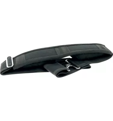 Pas krzyżowy do derki miękko podszyty czarny