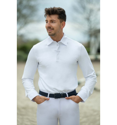 Jeździecka koszula konkursowa męska Davie biały L