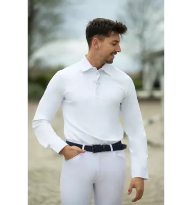 Jeździecka koszula konkursowa męska Davie biały L