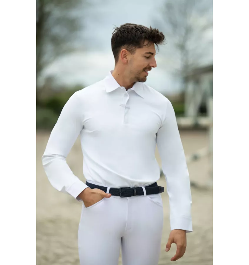 Jeździecka koszula konkursowa męska Davie biały L