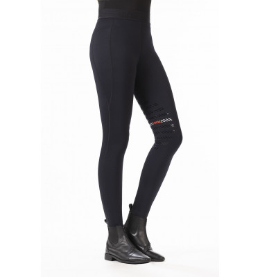 Legginsy jeździeckie zimowe Sports czarny 32/34