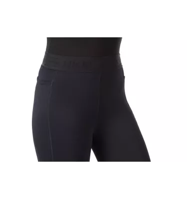 Legginsy jeździeckie zimowe Sports czarny 122/128