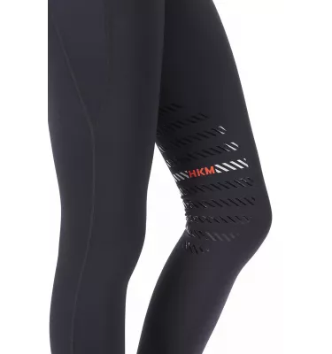 Legginsy jeździeckie zimowe Sports czarny 122/128