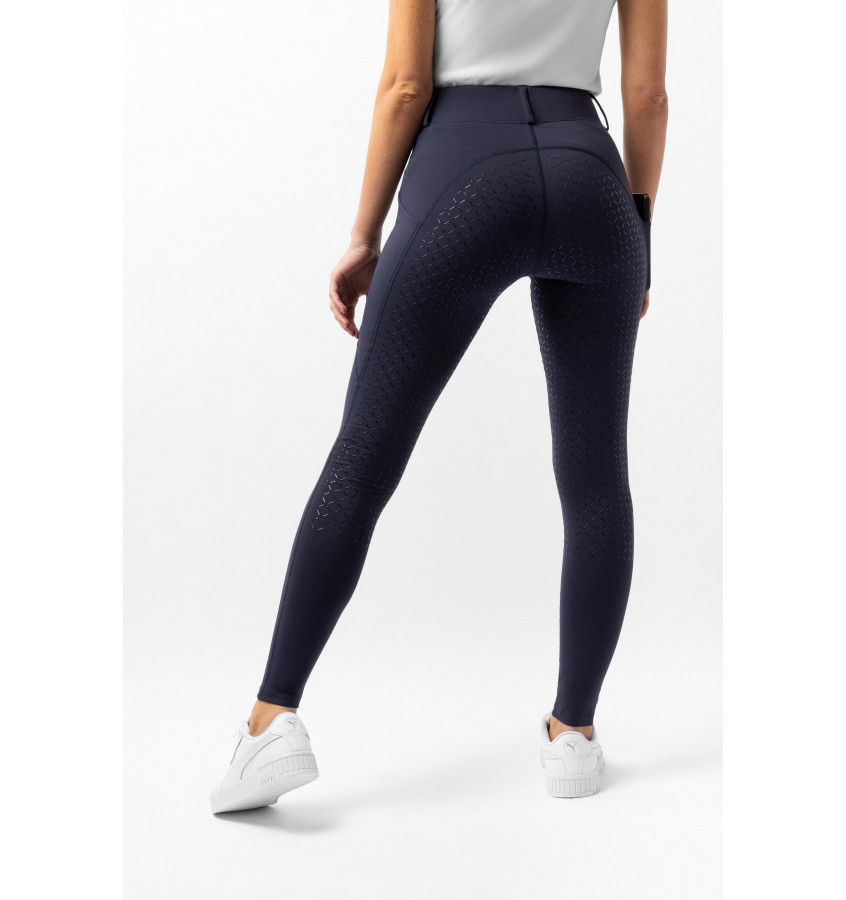 Legginsy jeździeckie zimowe Dea granat 32