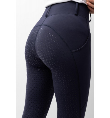 Legginsy jeździeckie zimowe Dea granat 32