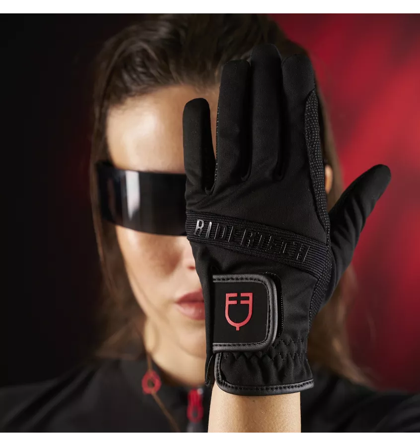 Rękawiczki jeździeckie Equestro Ridertech 6,0