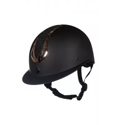 Kask jeździecki Illusion czarny/róż L