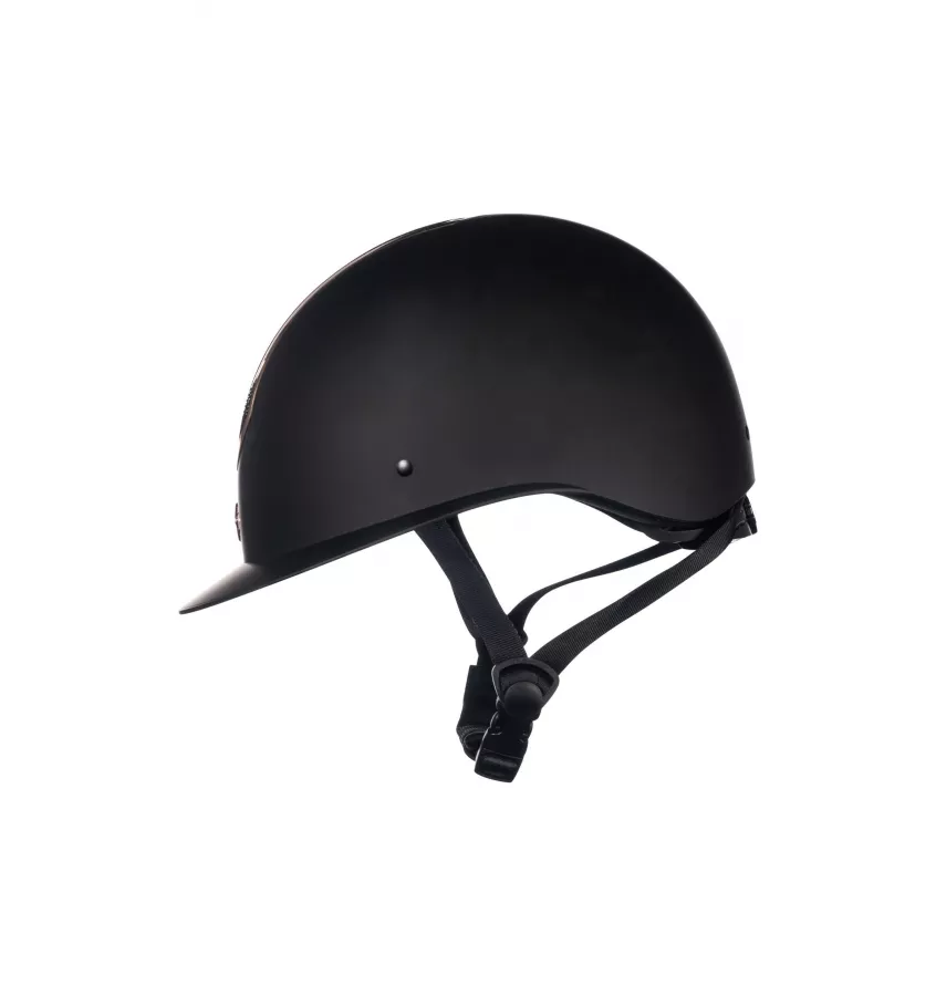 Kask jeździecki Illusion czarny/róż L