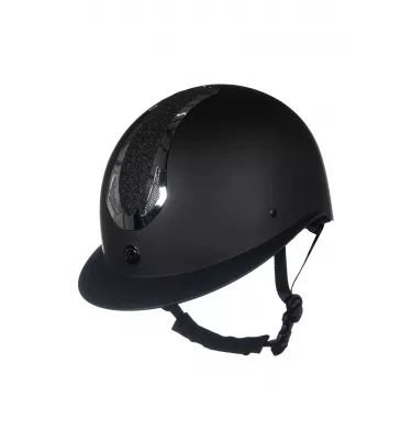 Kask jeździecki Illusion czarny/róż L