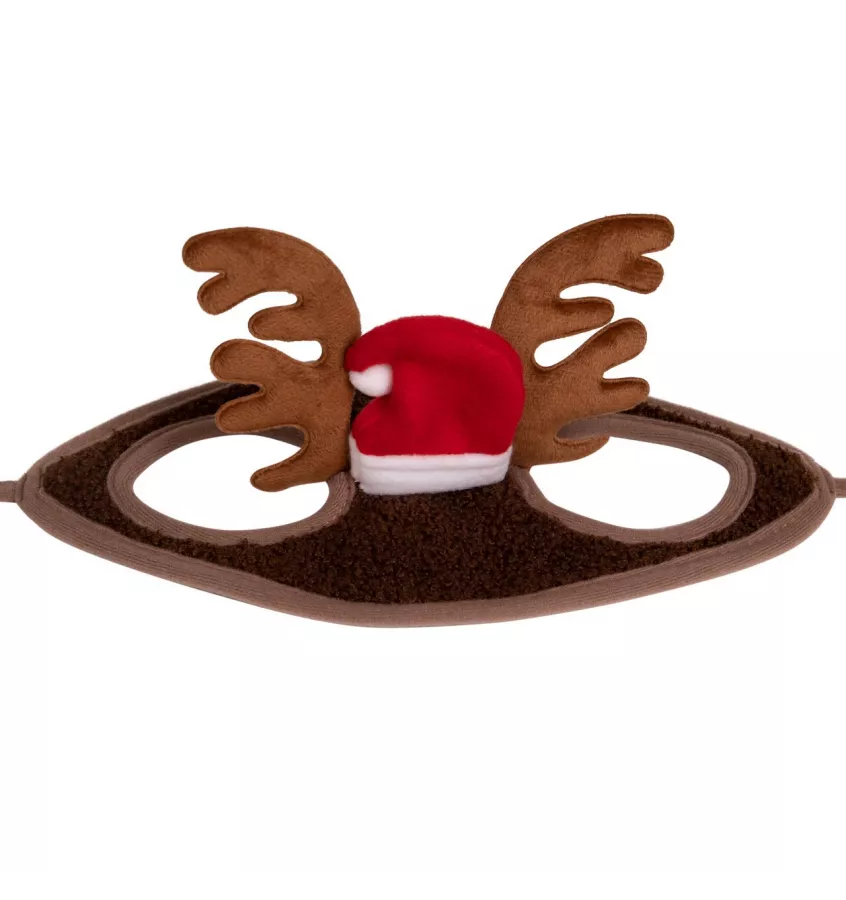 Czapka dla konia świąteczna Renifer full
