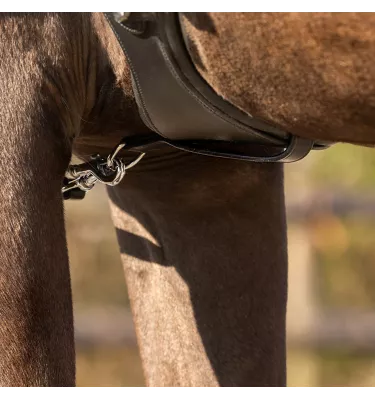 Czarna wodza gumowa czarny full