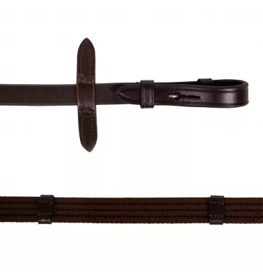 Wodze parciane brąz full