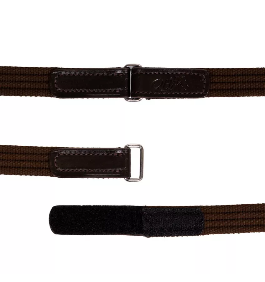 Wodze parciane brąz full