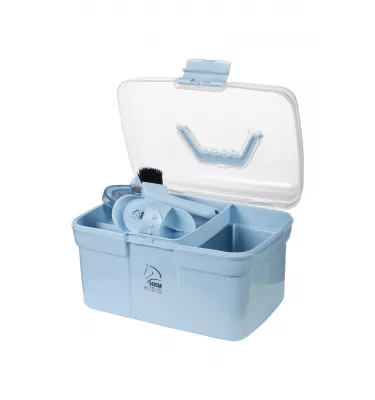 Skrzynka ze szczotkami dla dzieci błękit