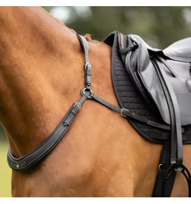 Napierśnik skórzany Jerome brąz