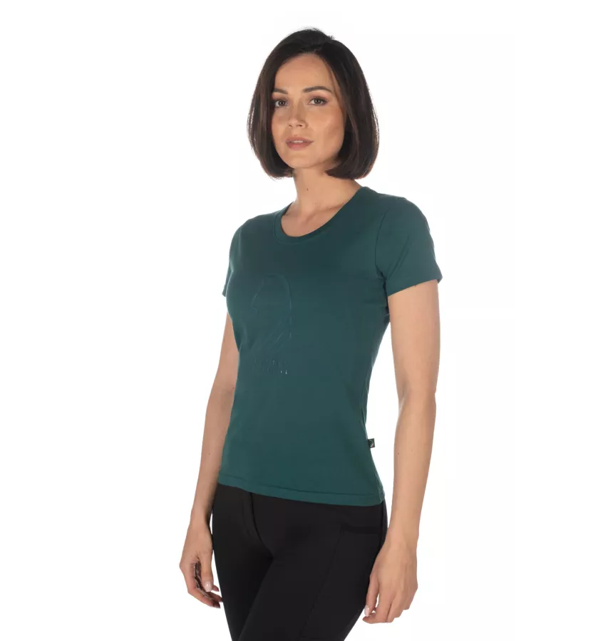 Koszulka jeździecka Livigno Horse Head bordo L