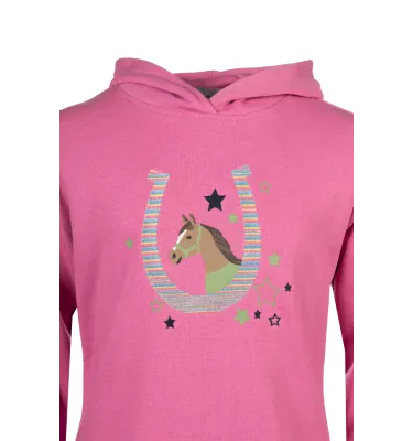 Bluza jeździecka z kapturem Diana niebieski 110/116