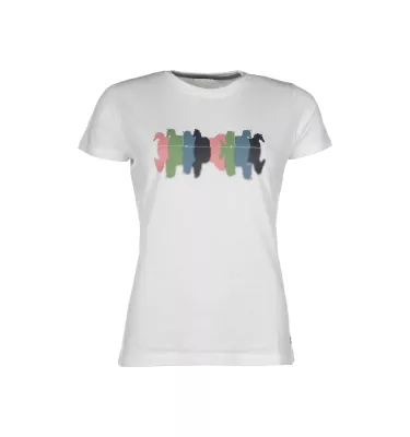 Koszulka jeździecka Mirror biały L